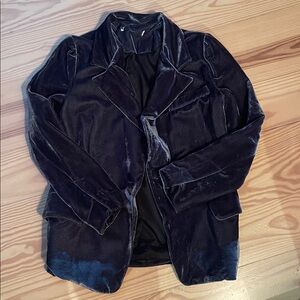 Velvet Blazer in Deep Blue Women’s size 4-6